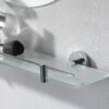 Kosmos 24" Frosted Glass Shelf Kit Chrome
