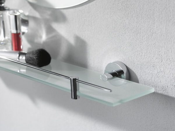Kosmos 24" Frosted Glass Shelf Kit Chrome