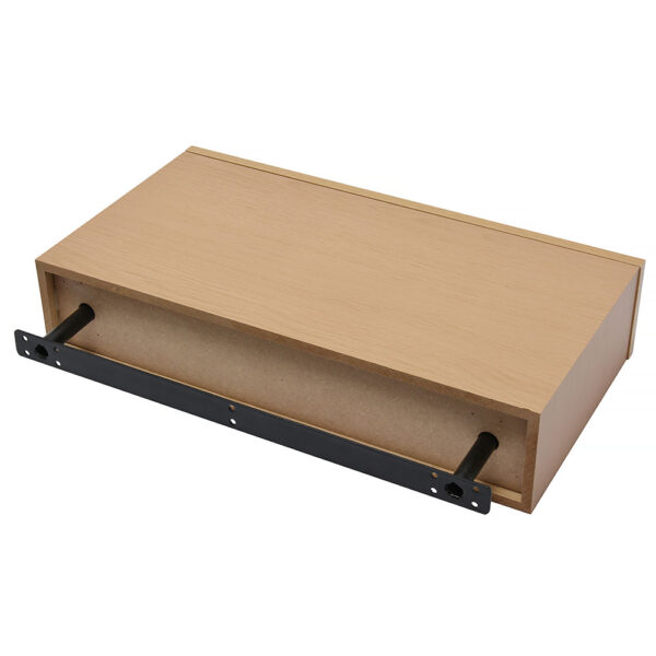 Floating Shelf with Drawer Oak 19" x 10" - Image 3