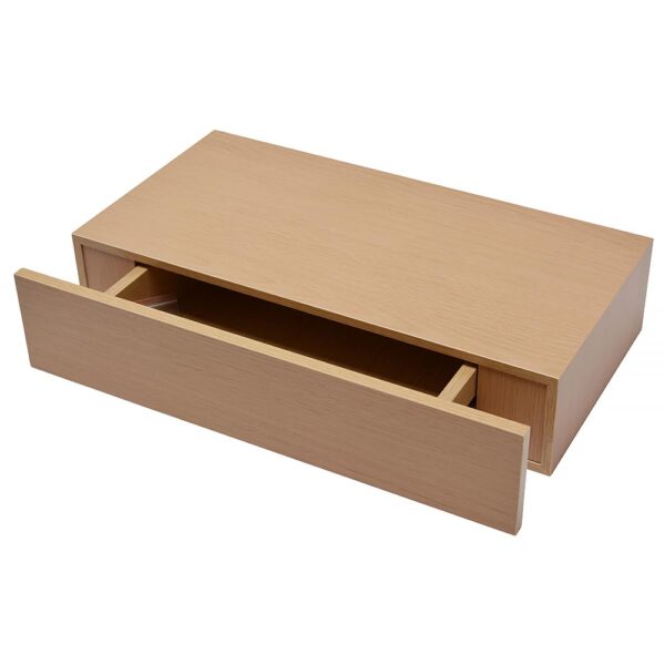 Floating Shelf with Drawer Oak 19" x 10" - Image 5