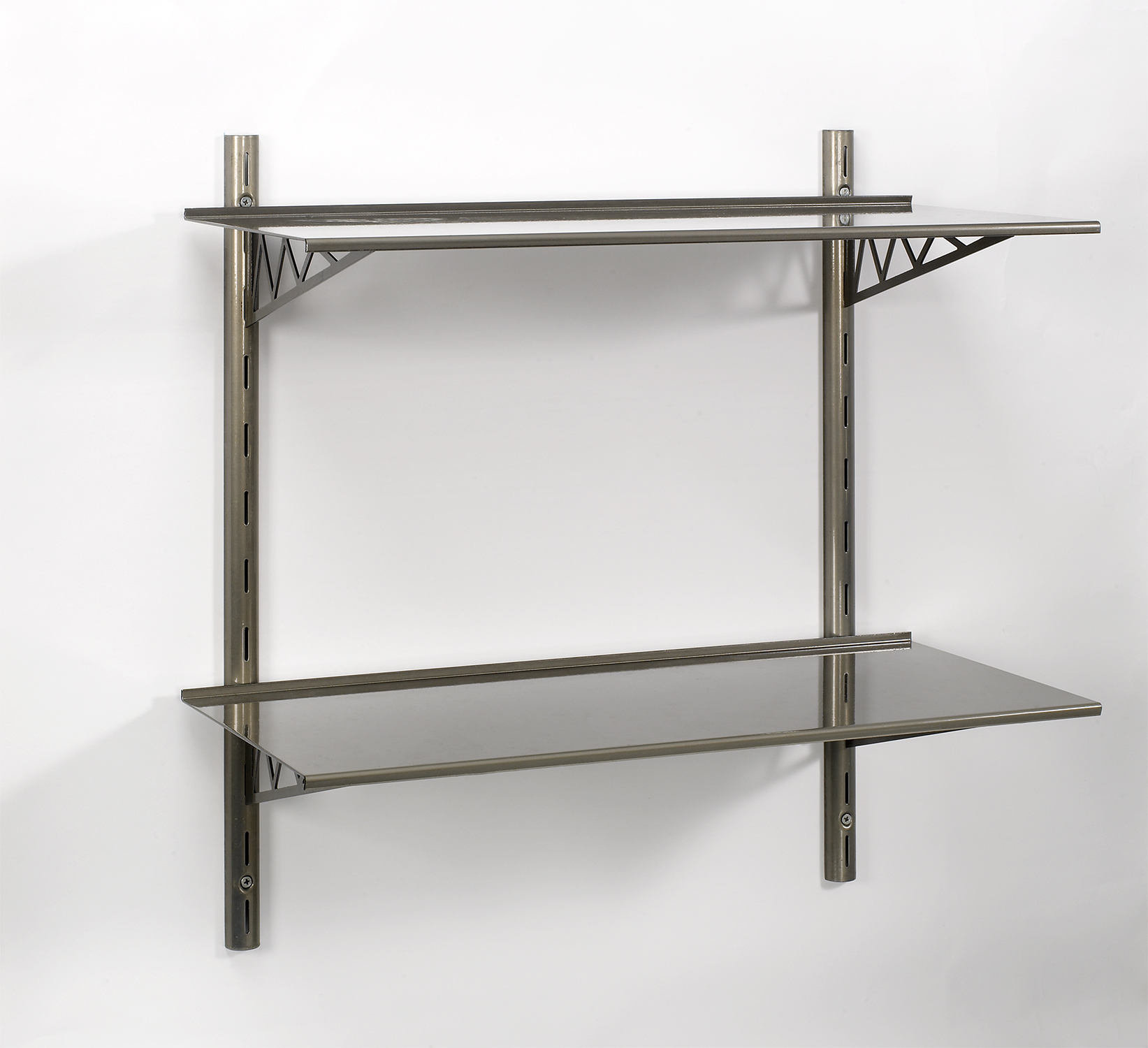 Puzzle Metal 11x24 Double Shelf Kit with Bridge Brackets