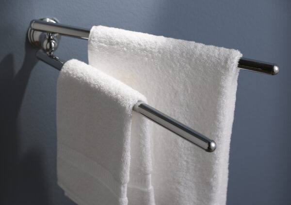 Allure Adjustable Double Towel Bar Chrome - Image 2