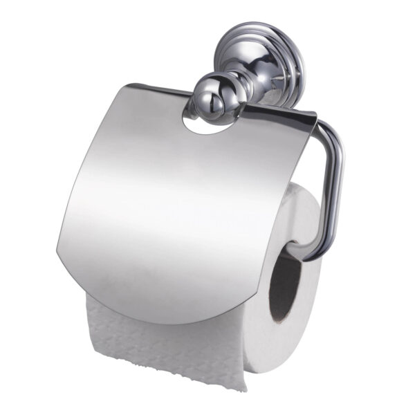 Allure Toilet Paper Holder with cover Chrome