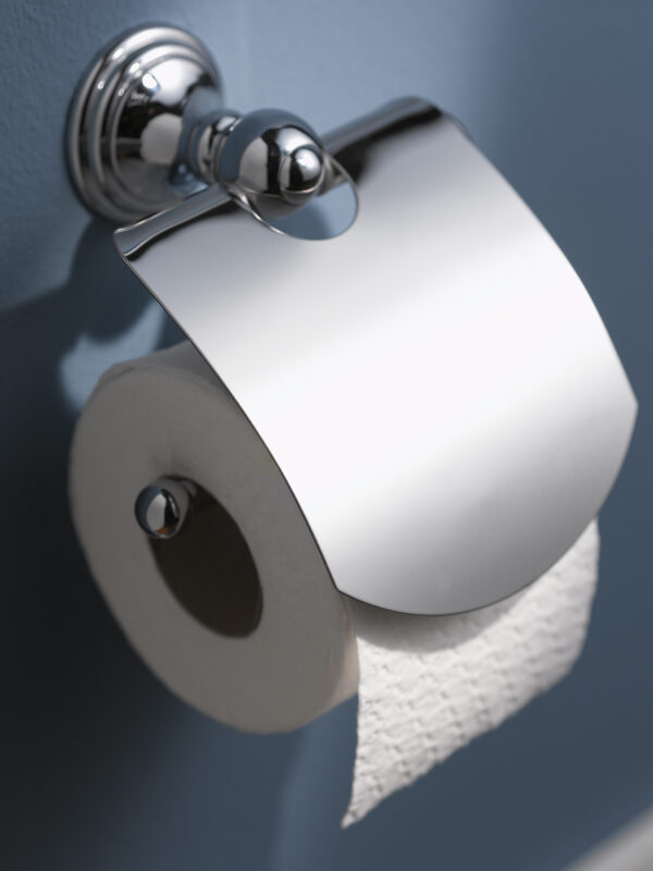 Allure Toilet Paper Holder with cover Chrome - Image 2