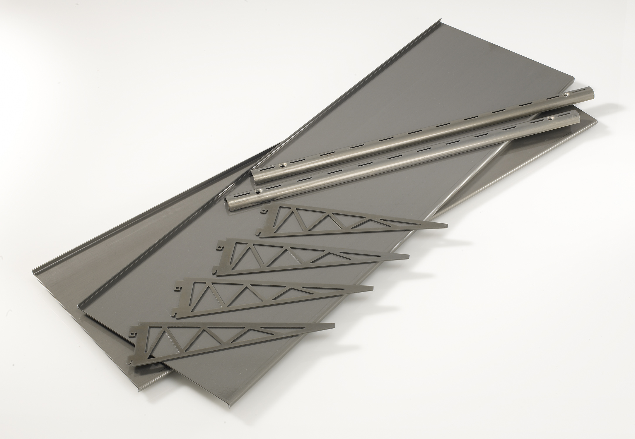 Puzzle Metal 11x36 Double Shelf Kit with Bridge Brackets - Image 5
