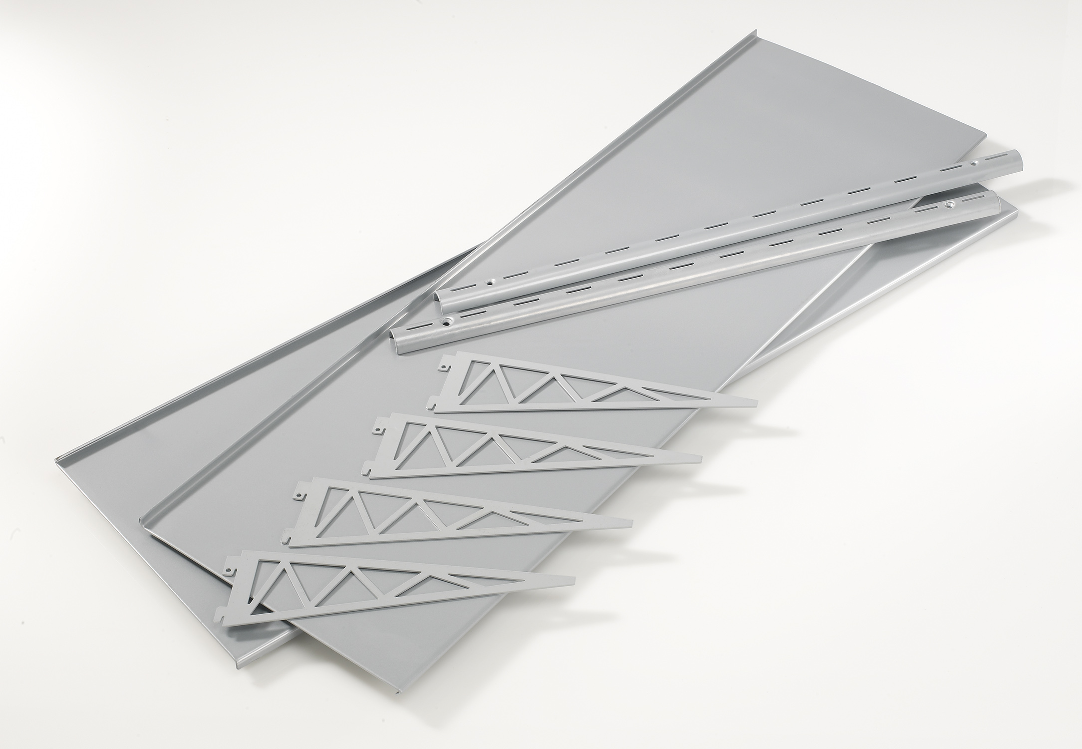 Puzzle Metal 11x36 Double Shelf Kit with Bridge Brackets - Image 4