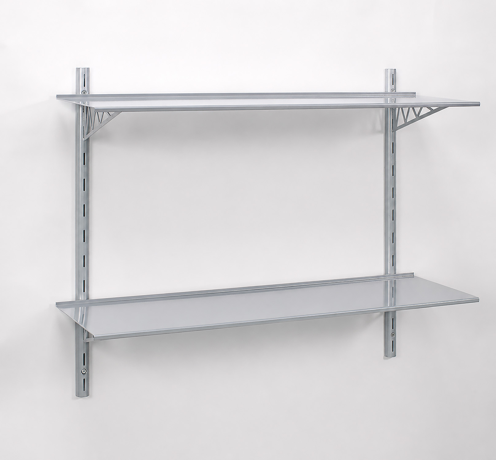 Puzzle Metal 11x36 Double Shelf Kit with Bridge Brackets