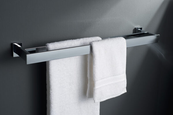 Edge Double Towel Bar Chrome