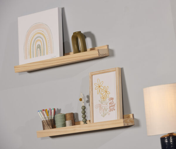 24" Photo Shelf Natural Pine - Image 6
