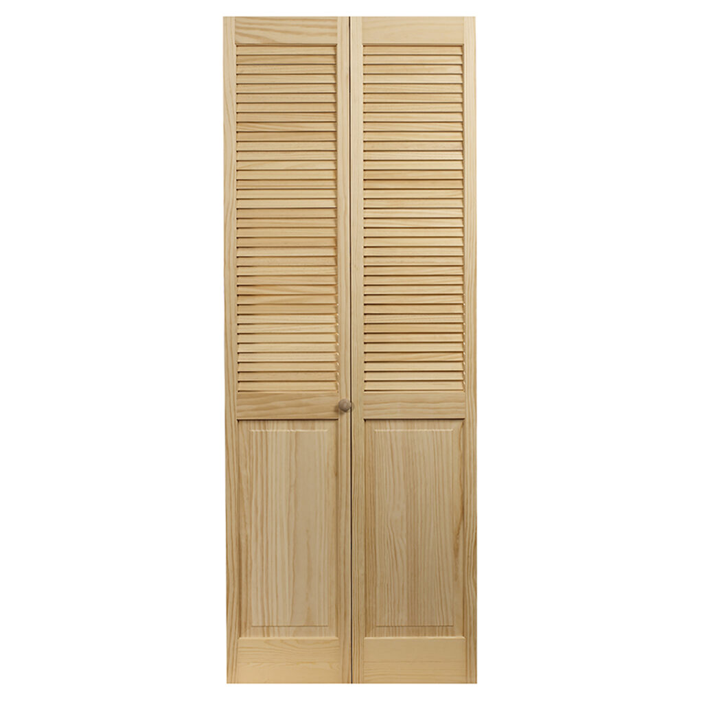 Louver Panel Door Wood Bifold Door Peppermill Home
