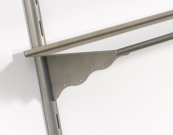 Puzzle Metal 7x24 Shelf Kit with Wave Brackets - Image 2
