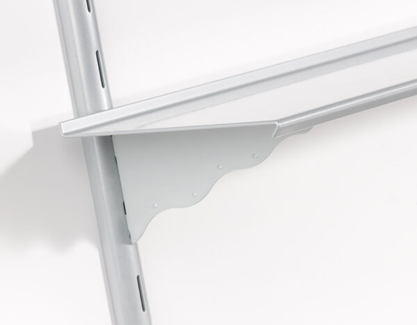 Puzzle Metal 7x24 Shelf Kit with Wave Brackets - Image 3