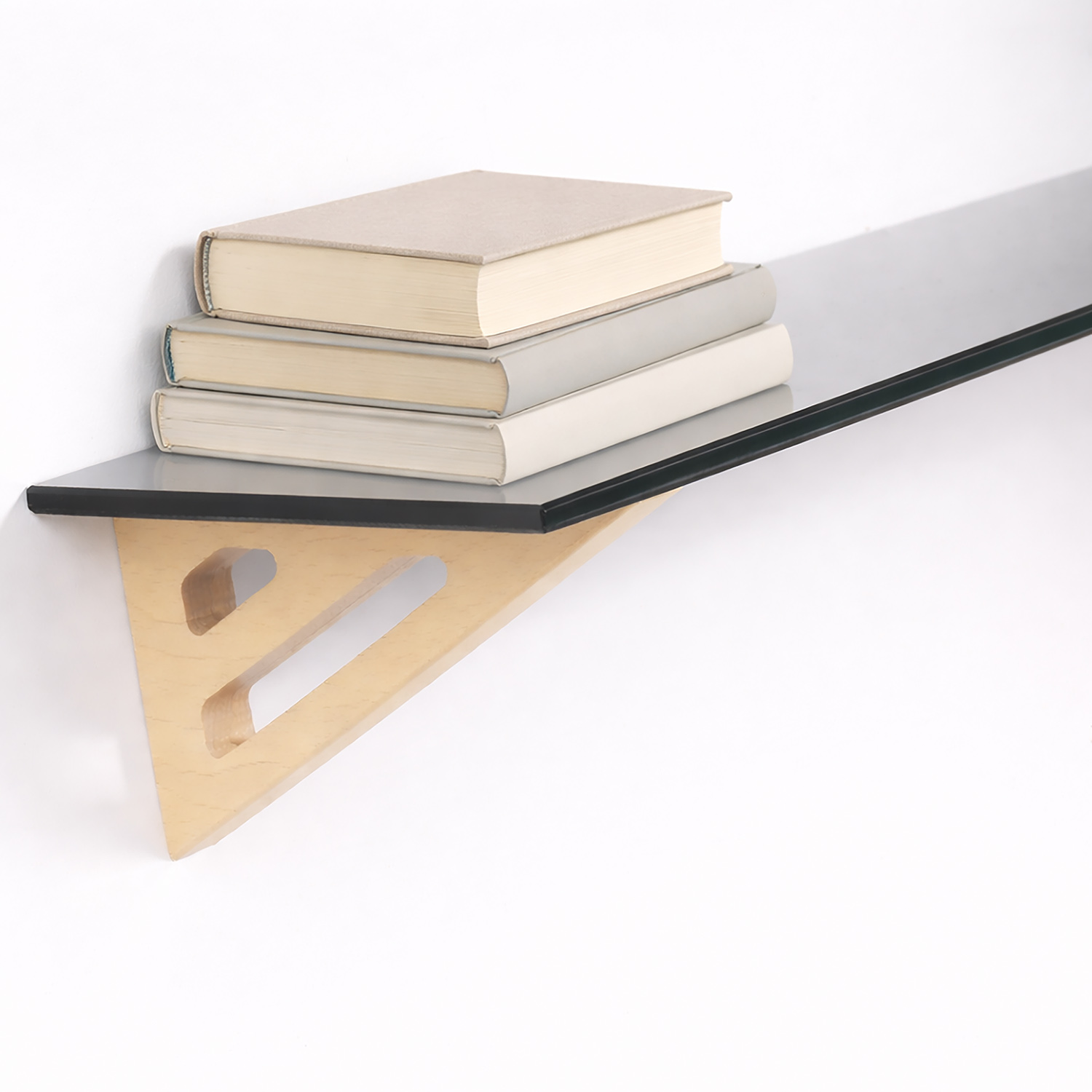 Puzzle Black Glass 7x24 Shelf Kit with Jet Brackets - Image 6