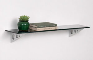 Puzzle Black Glass 7x24 Shelf Kit with Tectur Brackets