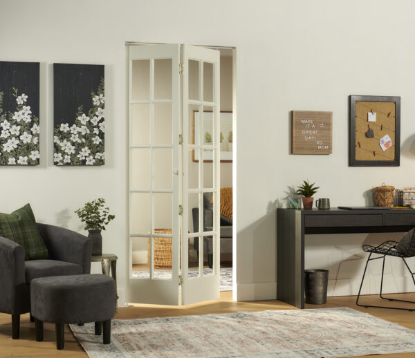 Traditional Divided Glass Bifold Door