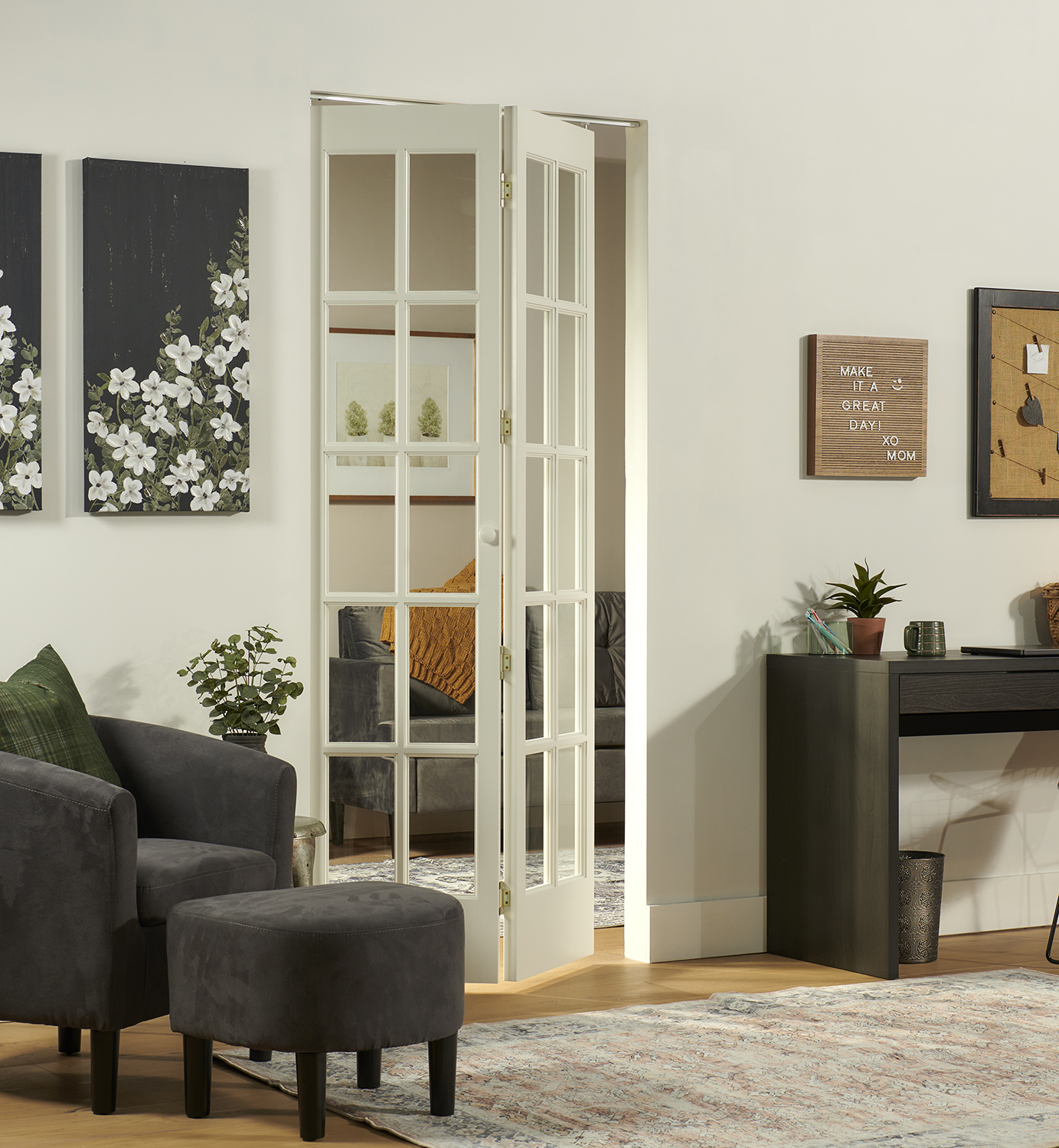 Wood/Glass Bifold Doors