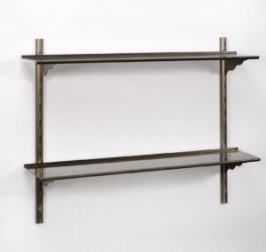 Puzzle Metal 7x36 Double Shelf Kit with Wave Brackets