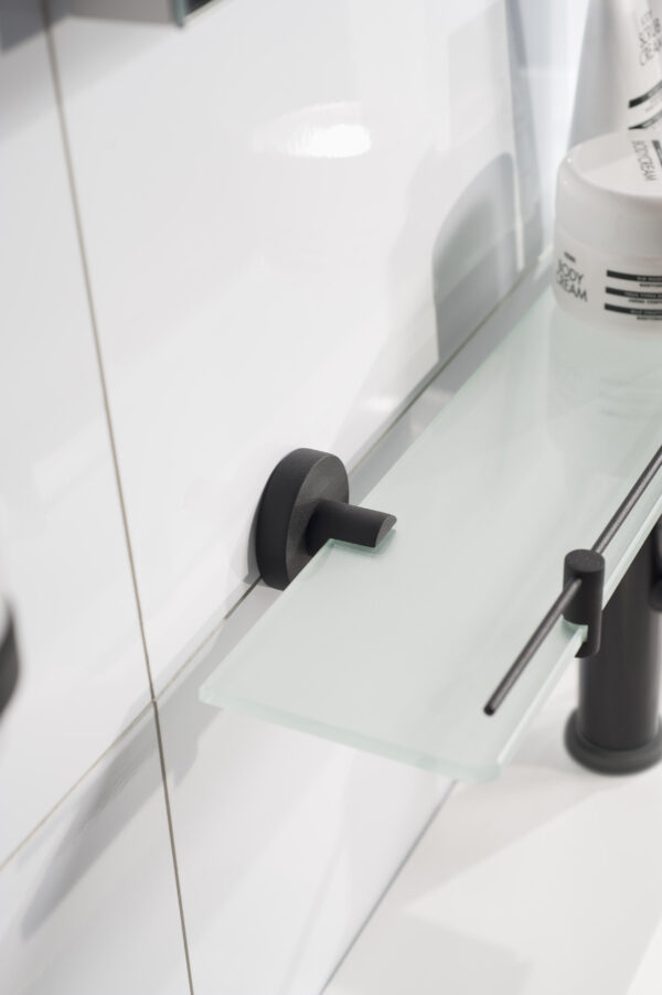 Kosmos Glass Shelf Black