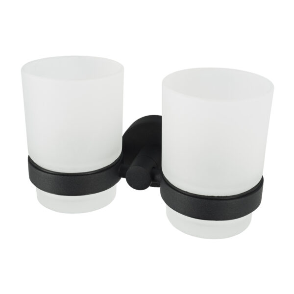 Kosmos Double Toothbrush Holder Black - Image 2