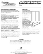 Ace LED Mirror Installation Instructions