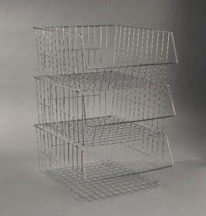 More Inside Stackable Wire Baskets