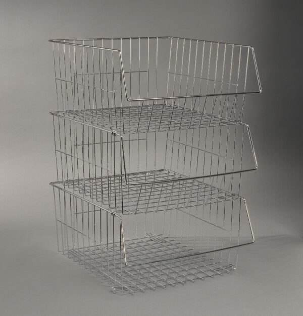 More Inside Stackable Wire Baskets