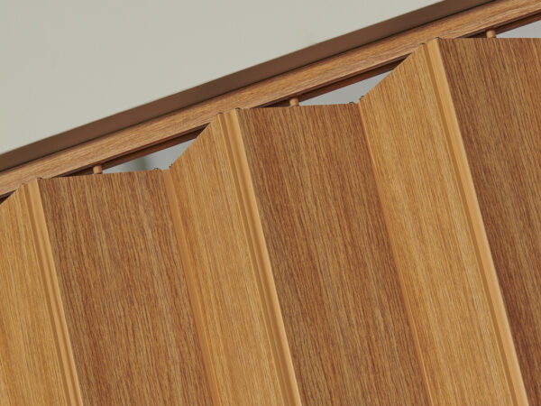 Bedford 36x80 Vinyl Folding door- Golden Oak - Image 3