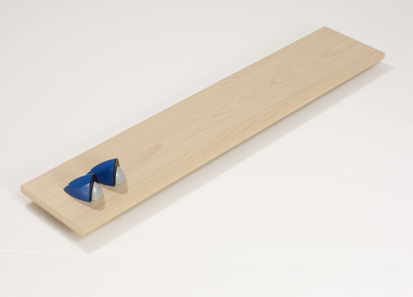 Wallscapes Puzzle 7" x 36" Beech Shelf Kit with Jazzy Brackets - Image 3