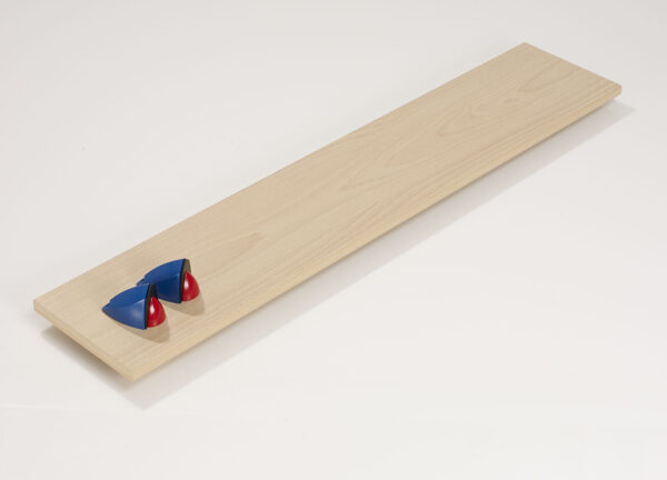 Wallscapes Puzzle 7" x 36" Beech Shelf Kit with Jazzy Brackets - Image 8