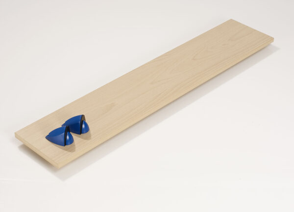 Wallscapes Puzzle 7" x 36" Beech Shelf Kit with Jazzy Brackets - Image 2