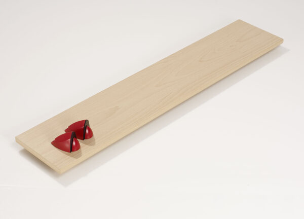 Wallscapes Puzzle 7" x 36" Beech Shelf Kit with Jazzy Brackets - Image 5