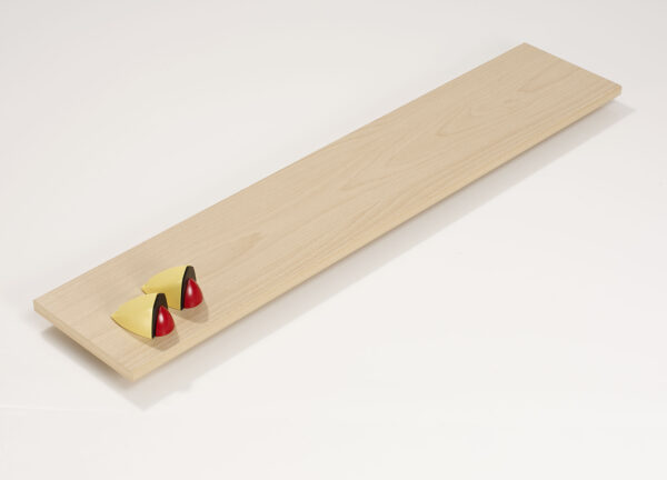 Wallscapes Puzzle 7" x 36" Beech Shelf Kit with Jazzy Brackets - Image 7