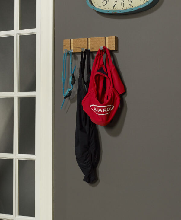 Coat Hideaway Square Hanger Beech 3 Hooks - Image 3