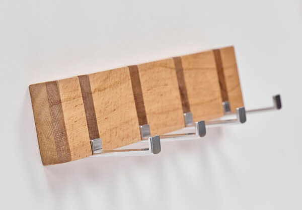 Coat Hideaway Square Hanger Beech 4 Hooks