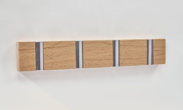 Coat Hideaway Square Hanger Beech 4 Hooks - Image 2