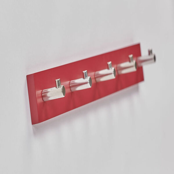 Coat Hanger Red 5 Hooks