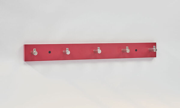 Coat Hanger Red 5 Hooks - Image 2