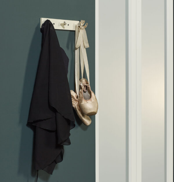 Coat Hanger White 3 Hooks - Image 3