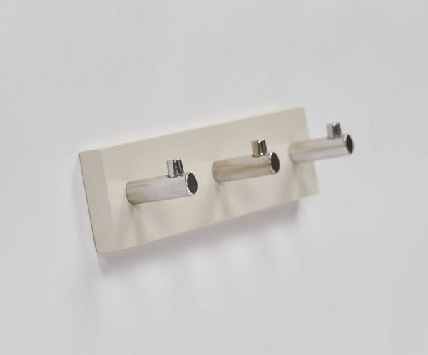 Coat Hanger White 3 Hooks