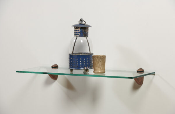 Wallscapes 8" x 24" Capri Clear Glass Shelf Kit with Pelican Brackets - Image 10