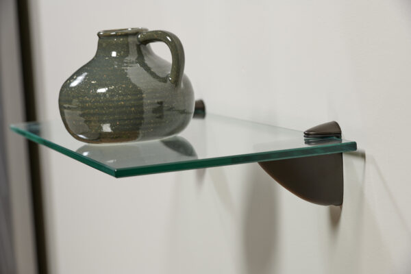 Wallscapes 8" x 24" Capri Clear Glass Shelf Kit with Pelican Brackets - Image 16