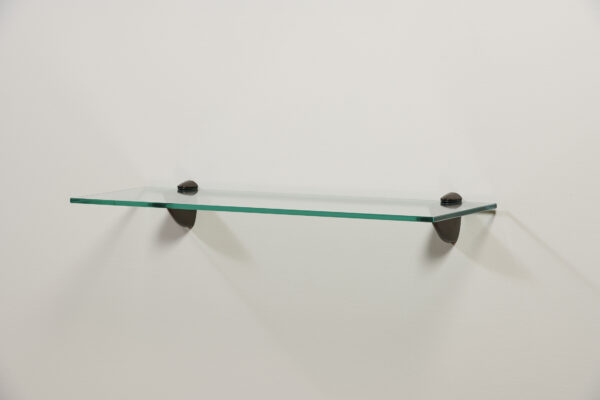 Wallscapes 8" x 24" Capri Clear Glass Shelf Kit with Pelican Brackets - Image 14