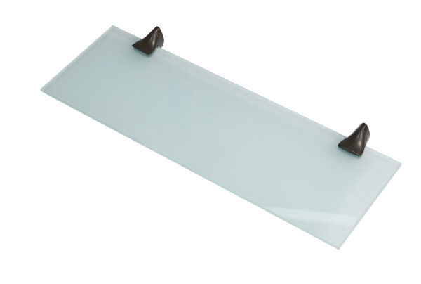 Wallscapes 8" x 24" Capri Glass Shelf Kit with Iron Beak Brackets - Image 8