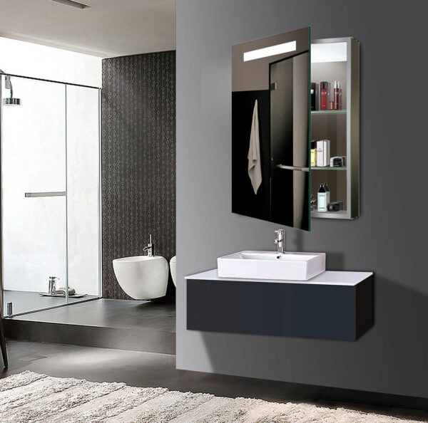 Esprit LED Mirror Cabinet - Image 3