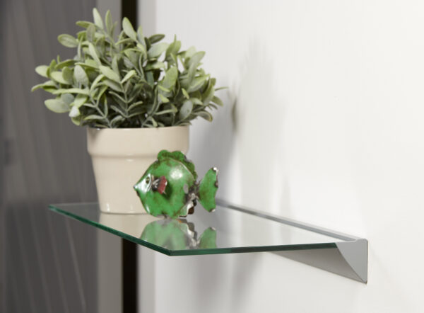 Wallscapes Essentials 8x24 Clear Glass Shelf Kit - Image 3