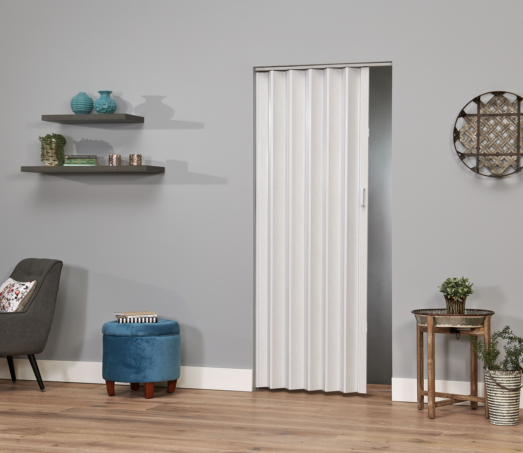 Express One 36x80 Vinyl Folding door - Image 2