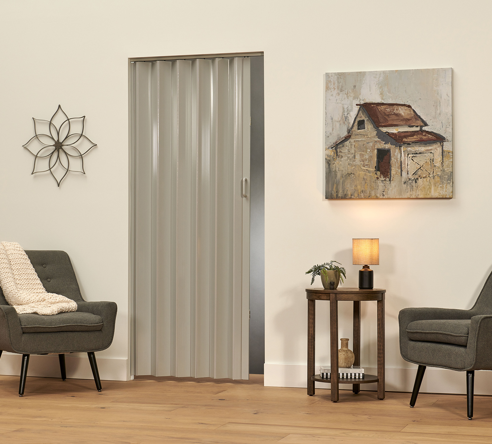 Express One 36x80 Vinyl Folding door - Image 3
