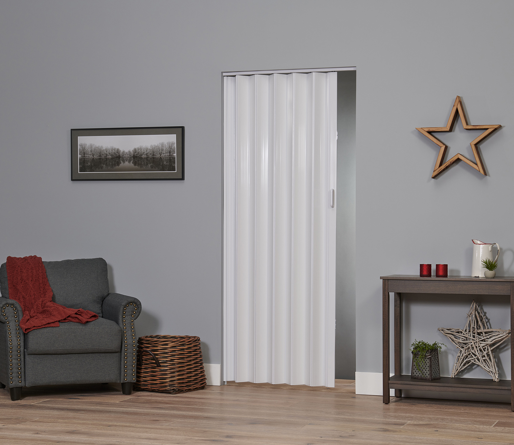Express One 36x80 Vinyl Folding door - Image 4