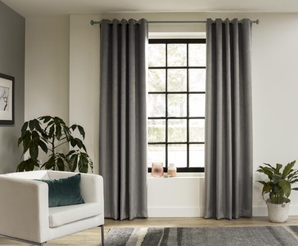 Intensions Forest 63 inch Single Wood Curtain Rod Kit with Bell Finials and Open Brackets - Image 2