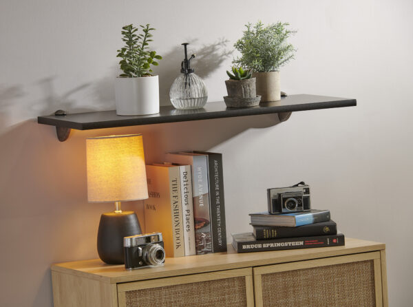 Gallery 12x32 Black Shelf Kit with Pelican Brackets - Image 4